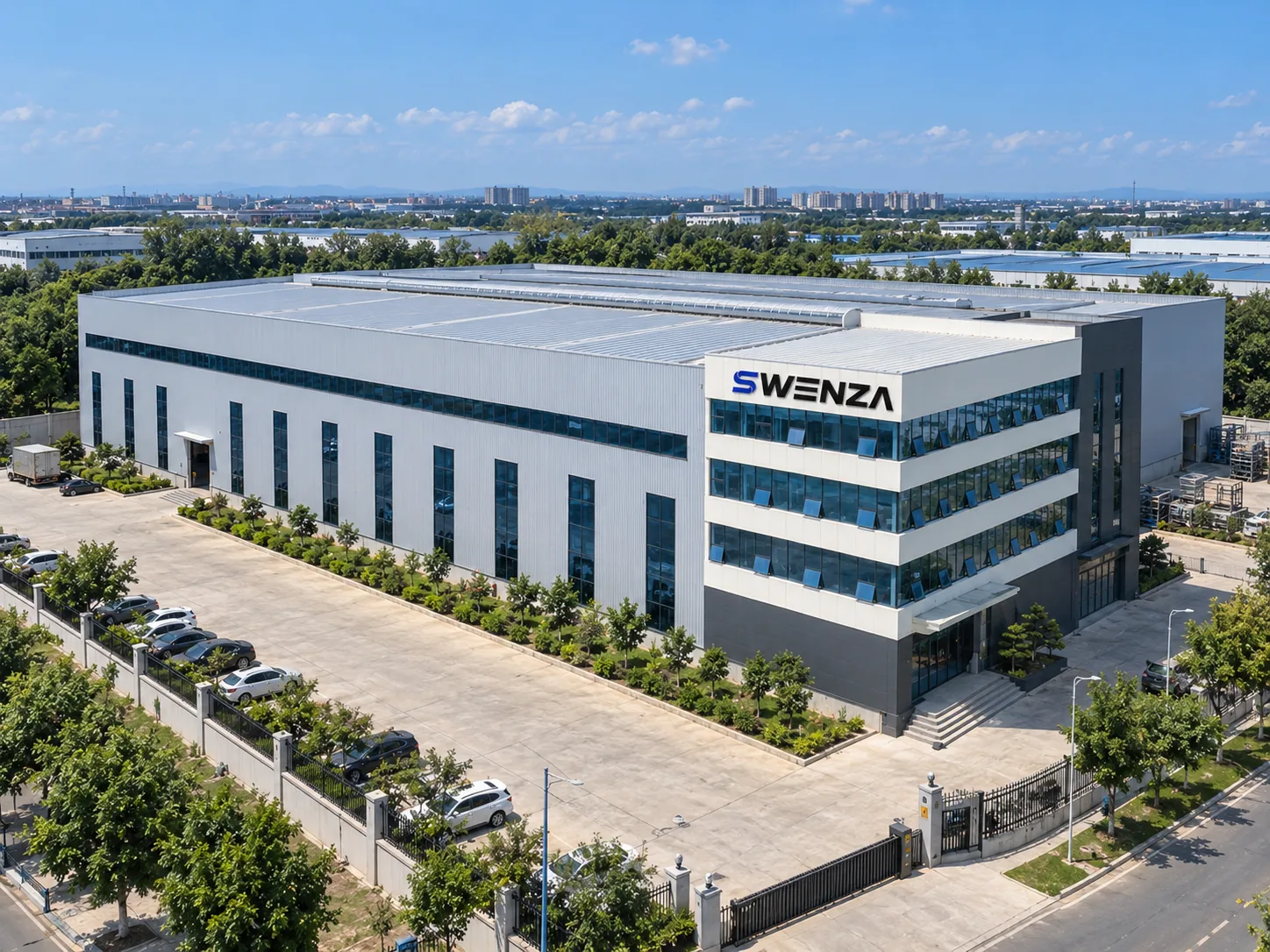 Aerial view of the SWENZA factory campus