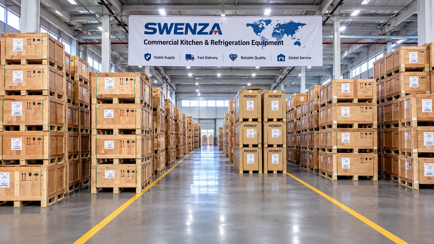 SWENZA finished-goods warehouse