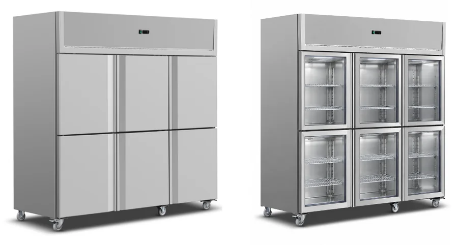 Six-Door Split Upright Cabinets