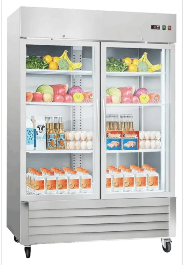 Stainless Steel Glass Door Reach-Ins